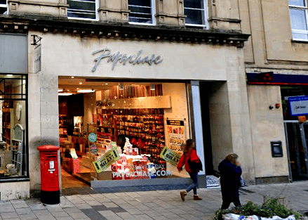 A Paperchase store pictured on Park Street, Bristol.