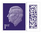 The new stamp design featuring King Charles  