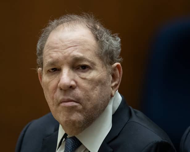 Former film producer Harvey Weinstein appears in court at the Clara Shortridge Foltz Criminal Justice Centre on October 4, 2022 in Los Angeles, California.  (Photo by Etienne Laurent-Pool/Getty Images) 