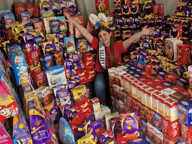 Jasmine Parker, 13, has delivered over 4000 Easter eggs to children hospitals since 2016