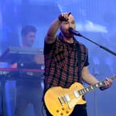 Mark Sheehan of The Script performs on the stage at the Moon and Stars Festival on July 15, 2018 in Locarno, Switzerland.  (Photo by Pier Marco Tacca/Redferns)