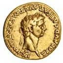 The gold aureus celebrating the conquest in AD 43 was uncovered among the ruins of a suburb five kilometres north of the archaeological site in southern Italy’s Campania region.