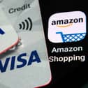 Visa credit cards and Amazon shopping online