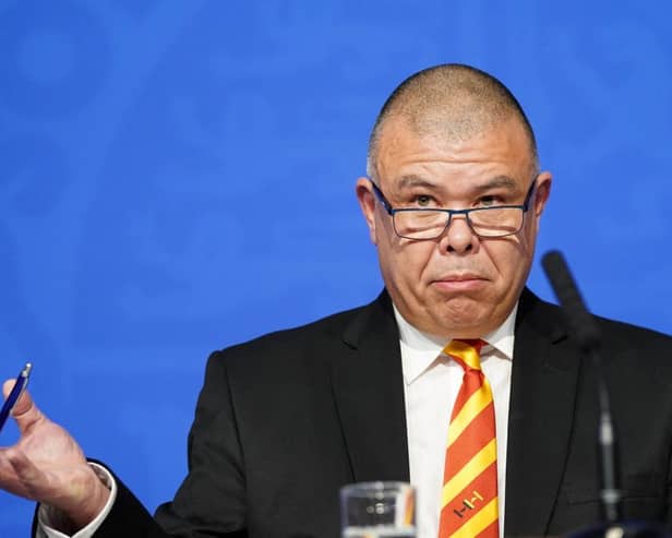 Britain’s Deputy Chief Medical Officer for England Jonathan Van-Tam attends a media briefing on the latest Covid-19 update, at Downing Street, central London on November 29, 2021 (Photo by STEFAN ROUSSEAU/POOL/AFP via Getty Images)