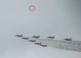 A photographer has snapped a ‘UFO’ - flying over the Coronation.  