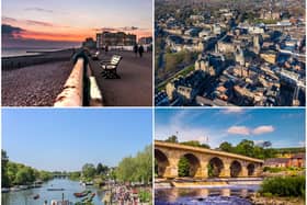 Shutterstock images of Hove, Brighton. Richmond-upon-Thames, London. Hexham, Northumberland. Harrogate, Yorkshire.