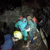 Handout photo from the Facebook page of the South & Mid Wales Cave Rescue Team 