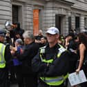 Sajid Javid calls anti-vax protesters ‘idiots’ following protests which saw children injured (Photo by Chris J Ratcliffe/Getty Images)