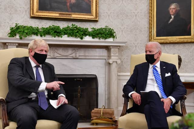 Boris Johnson met with the President in the White House (Photo: Getty Images)