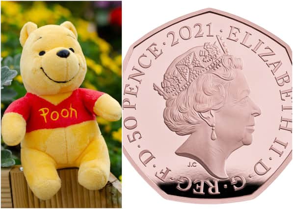 A new 50p collectable coin featuring Winnie-the-Pooh and his friends (PA and Shutterstock)