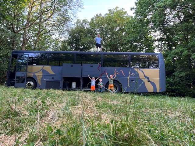 Family plan on living in 2K bus after tiring of paying 1.1K rent per month (SWNS)