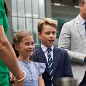 Princess Charlotte and Prince George were at the Wimbledon 2023 men’s final - Credit: Getty