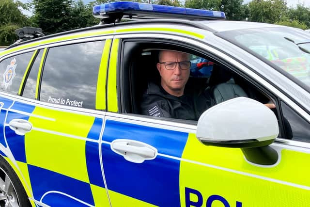 Sergeant Dave Roberts suffered whiplash injuries to his head, neck and chest due to the impact of the dramatic collision.