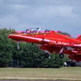 A Red Arrow jet has found a new home at Coneygarth Services