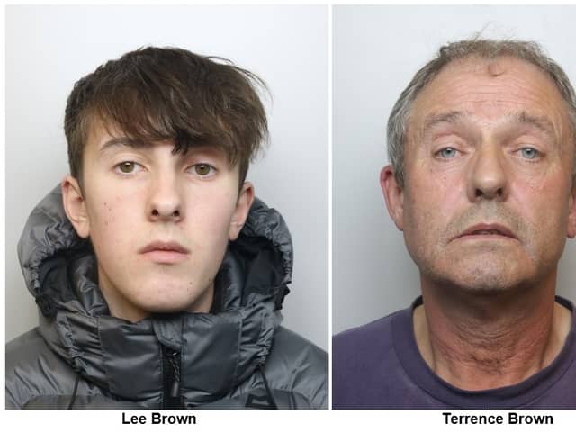 Lee and Terrence Brown, both of Freshwater Close, Great Sankey, have been sentenced to a total of more than 10 years for numerous sexual offences.