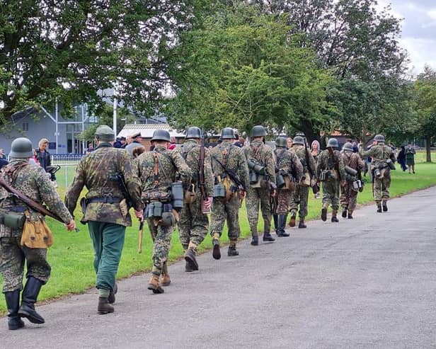 Eastern Front Living History Group’s battle re-enactments at the popular 1940s festival.