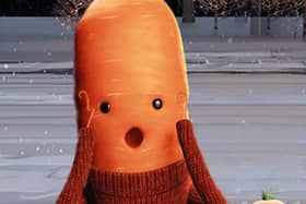 Kevin the Carrot seen here in Aldi's 2022 Christmas campaign, but there’s a new toy being launched (Image: Aldi)