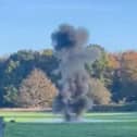 The munitions found was blown up during a controlled explosion