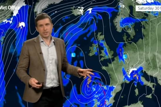 Alex Burkill gives the weather forecast for Easter weekend. Good Friday is likely to see blustery showers. There will also be showers on March 30 particularly in the southern and western areas, however there is an increasing chance of sunny spells further north and east.