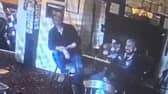 'Ghost' Jack 'knocks a drink' from a table in the Jamaica Inn.