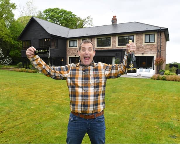 Man City fan, Kevin Bryant, has won the keys to a stunning £3,500,000 house in the heart of Cheshire's Golden Triangle, loved by Premier League footballers.