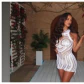 Love Island’s Maya Jama once again stole the show in a white crochet mini dress. Picture:mayajama/Instagram