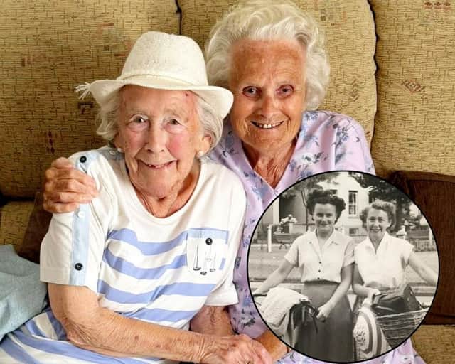 Lucy Shepherd, 26, took her nan, Rita, 93, to surprise her best friend, Jean Wood, 94, who she hadn't seen since 2018.
