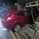 Family-run business Royal Phoenix, 48-50 Union Road, Accrington, was hit by a red Ford Fiesta car at around 2:34am on Tuesday morning.