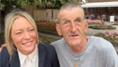 Road sweeper Paul Spiers, with Lisa Knight who organised the holiday fundraiser.