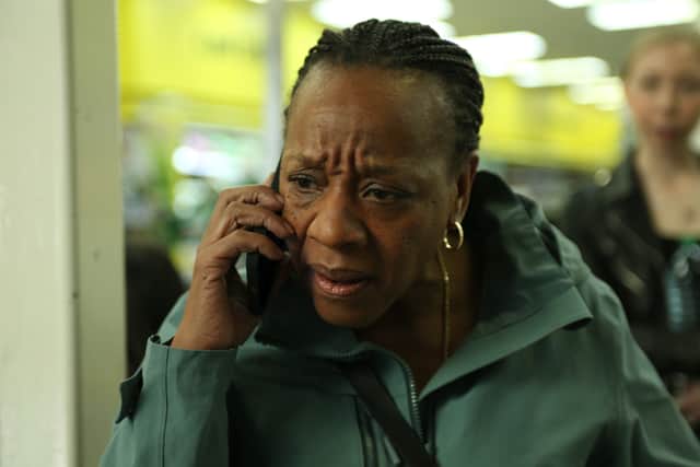 It's a welcome return to the London Film Festival for both Marianne Jean-Baptiste and director Mike Leigh with the film "Hard Truths."