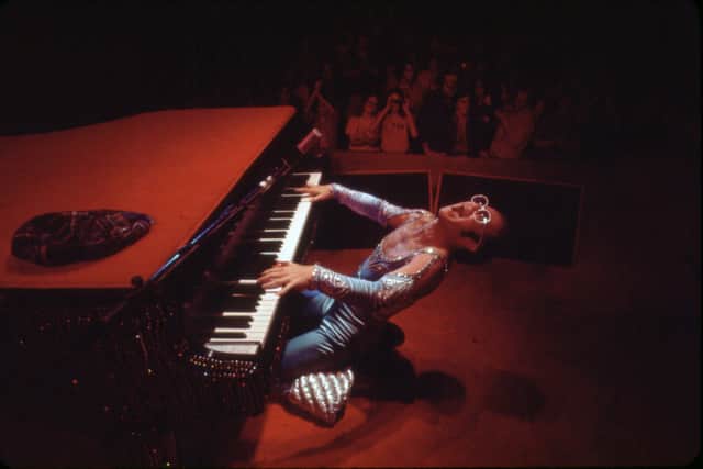 Elton John returns to the stage - in cinematic form - with the concert film "Elton John: Never Too Late" playing at this year's BFI London Film Festival.