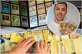 Jon Free [pictured] has one of the highest ever graded fourth print 'Charizard' in existence (Photos: Getty Images/Pexels)