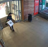 Michael King, 44, of no fixed address, was captured on CCTV stealing vacuum cleaners from a supermarket in Ely, Cambs.