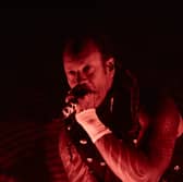 Singer of English electronic dance music band 'The Prodigy', Maxim (R) performs onstage in the Iconica Fest Sevilla music festival, on July 9, 2024, in Seville.