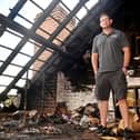 A family has been left without "anything" after a lightning strike caused a devastating fire which spread to three other properties.