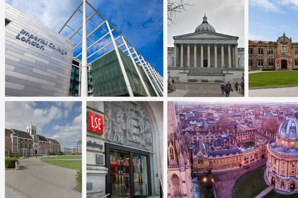 How did the UK's top domestic universities fare against the world?