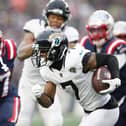 Tavon Austin #7 of the Jacksonville Jaguars runs with the ball in the third quarter of the game against the New England Patriots at Gillette Stadium on January 02, 2022 in Foxborough, Massachusetts.