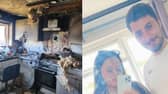 Katie-Anne Hone returned home from the school run to find the family's flat had been destroyed in a blaze.