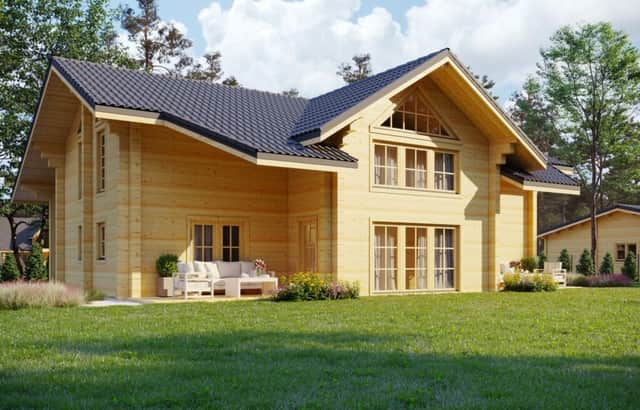 Glulam Log House in Monaco
