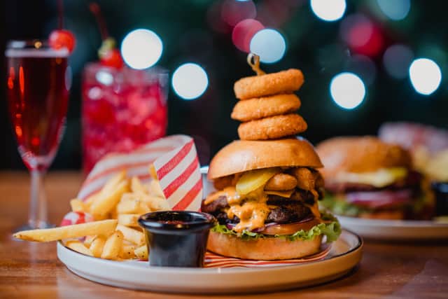 Santa's Smashed Burger is set to be one of the most popular items on the menu