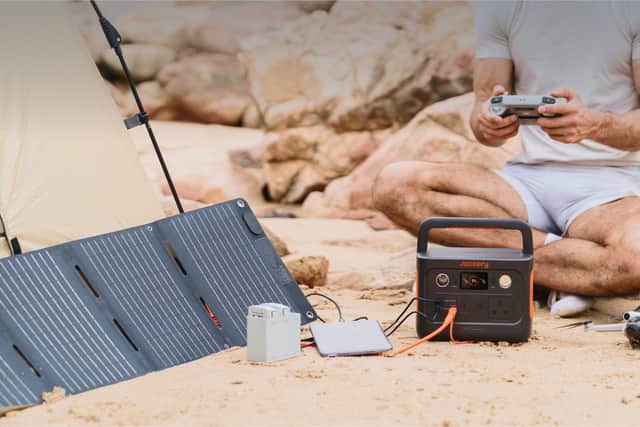 The 240 V2 works brilliantly with a 40W solar panel