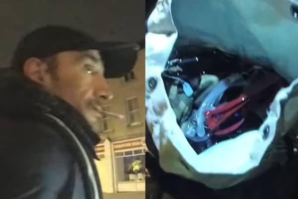 Thieves caught with £5,000 of stolen glasses.