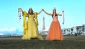 Vicky Bennett, 60, a former Miss Blackpool, with daughter Tabitha Bennett, 20 - Miss Blackpool 2024.