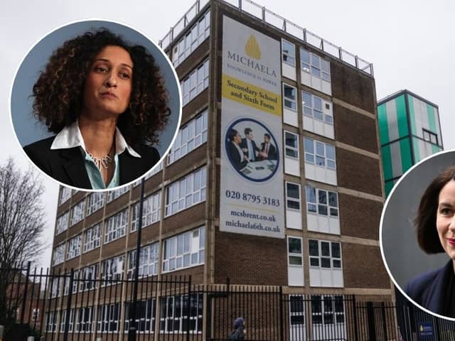 Michaela School headmistress Katharine Birbalsingh (left) hit out at Education Secretary Bridget Phillipson after a recent meeting