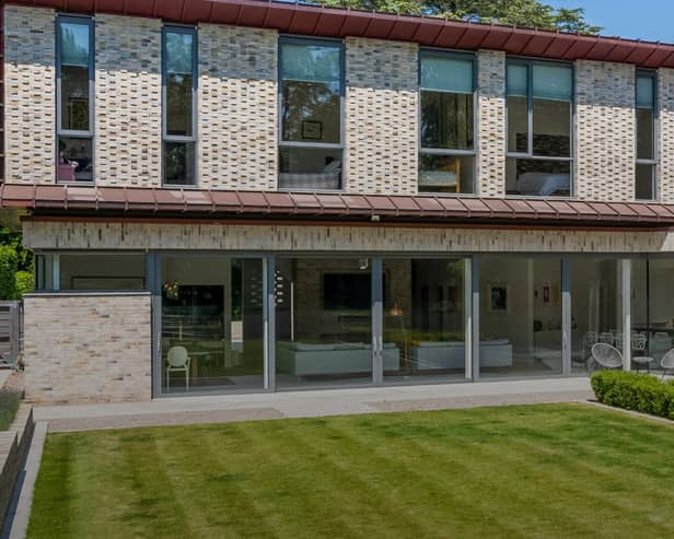 The ultra-modern pad sits in a quiet corner of Alveston, near Stratford-upon-Avon