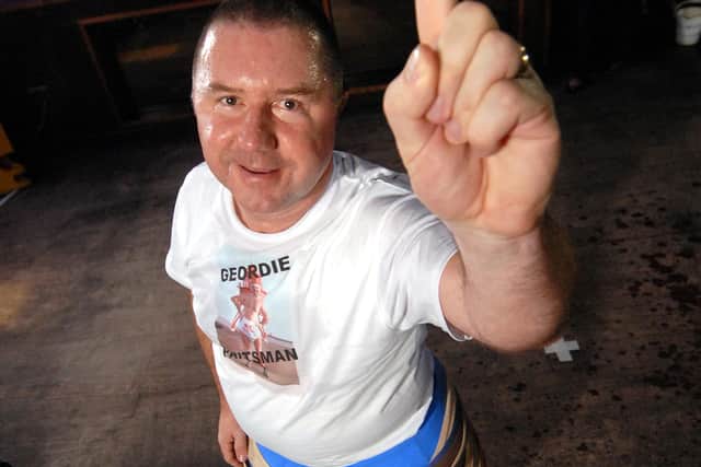 Gary Craig who set a new world record for underpants wearing.