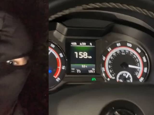 Burglars film themselves breaking into properties and speeding in cars they stole.