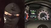 Burglars film themselves breaking into properties and speeding in cars they stole.