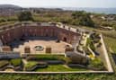 The stunning roof garden at Golden Hill Fort, an old Victorian fortress on the Isle of Wight, where a three-bedroom house is for sale with a guide price of £295,000