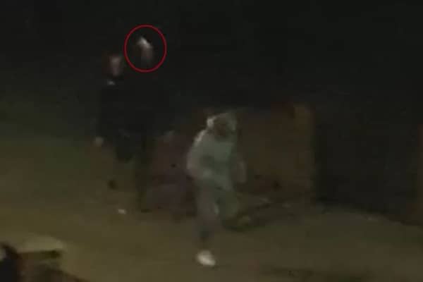 Video shows moment murder victim runs away from scene.